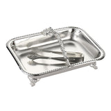 Maxbell Serving Tray Club Home Party Countertop Coffee Table Guest Towel Holder Tray Argent