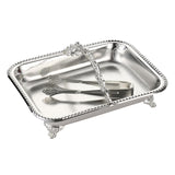 Maxbell Serving Tray Club Home Party Countertop Coffee Table Guest Towel Holder Tray Argent