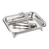 Maxbell Serving Tray Club Home Party Countertop Coffee Table Guest Towel Holder Tray Argent