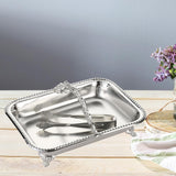 Maxbell Serving Tray Club Home Party Countertop Coffee Table Guest Towel Holder Tray Argent