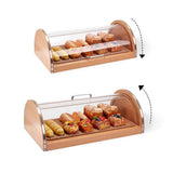 Maxbell Bread Display Cabinet Toast Cake Storage Tray for Cafe Table Kitchen Counter S