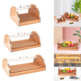 Maxbell Bread Display Cabinet Toast Cake Storage Tray for Cafe Table Kitchen Counter S