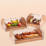 Maxbell Bread Display Cabinet Toast Cake Storage Tray for Cafe Table Kitchen Counter S
