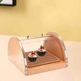 Maxbell Bread Display Cabinet Toast Cake Storage Tray for Cafe Table Kitchen Counter S