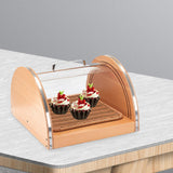Maxbell Bread Display Cabinet Toast Cake Storage Tray for Cafe Table Kitchen Counter S