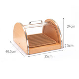 Maxbell Bread Display Cabinet Toast Cake Storage Tray for Cafe Table Kitchen Counter S