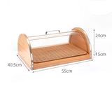 Maxbell Bread Display Cabinet Toast Cake Storage Tray for Cafe Table Kitchen Counter M