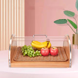 Maxbell Bread Display Cabinet Toast Cake Storage Tray for Cafe Table Kitchen Counter M