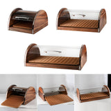 Maxbell Bread Display Cabinet Kitchen Storage Container for Pantry Coffee Shop Table