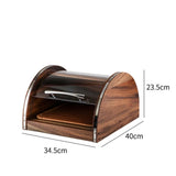Maxbell Bread Display Cabinet Kitchen Storage Container for Pantry Coffee Shop Table