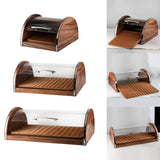 Maxbell Bread Display Cabinet Kitchen Storage Container for Pantry Coffee Shop Table