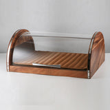Maxbell Bread Display Cabinet Kitchen Storage Container for Pantry Coffee Shop Table