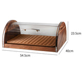 Maxbell Bread Display Cabinet Kitchen Storage Container for Pantry Coffee Shop Table