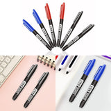 Maxbell 2Pcs Permanent Markers Drawing Card Writing Painting Oil based Paint Markers Black
