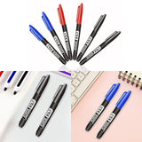 Maxbell 2Pcs Permanent Markers Drawing Card Writing Painting Oil based Paint Markers Black