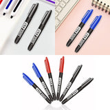 Maxbell 2Pcs Permanent Markers Drawing Card Writing Painting Oil based Paint Markers Black