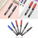 Maxbell 2Pcs Permanent Markers Drawing Card Writing Painting Oil based Paint Markers Black