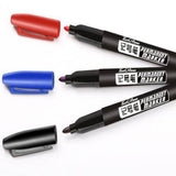 Maxbell 2Pcs Permanent Markers Drawing Card Writing Painting Oil based Paint Markers Black