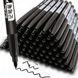 Maxbell 2Pcs Permanent Markers Drawing Card Writing Painting Oil based Paint Markers Black