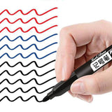 Maxbell 2Pcs Permanent Markers Drawing Card Writing Painting Oil based Paint Markers Black