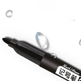 Maxbell 2Pcs Permanent Markers Drawing Card Writing Painting Oil based Paint Markers Black