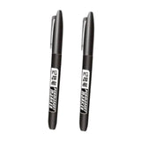 Maxbell 2Pcs Permanent Markers Drawing Card Writing Painting Oil based Paint Markers Black