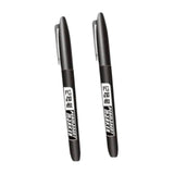 Maxbell 2Pcs Permanent Markers Drawing Card Writing Painting Oil based Paint Markers Black