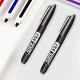 Maxbell 2Pcs Permanent Markers Drawing Card Writing Painting Oil based Paint Markers Black