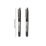 Maxbell 2Pcs Permanent Markers Drawing Card Writing Painting Oil based Paint Markers Black