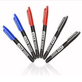 Maxbell 2Pcs Permanent Markers Drawing Card Writing Painting Oil based Paint Markers Black