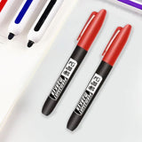 Maxbell 2Pcs Permanent Markers Drawing Card Writing Painting Oil based Paint Markers Red
