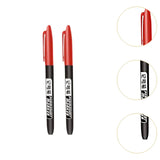 Maxbell 2Pcs Permanent Markers Drawing Card Writing Painting Oil based Paint Markers Red