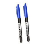 Maxbell 2Pcs Permanent Markers Drawing Card Writing Painting Oil based Paint Markers Blue