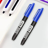 Maxbell 2Pcs Permanent Markers Drawing Card Writing Painting Oil based Paint Markers Blue