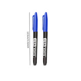 Maxbell 2Pcs Permanent Markers Drawing Card Writing Painting Oil based Paint Markers Blue