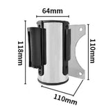 Maxbell Wall Mount Retractable Belt Barrier for Warehouse Aisles Public Place Events
