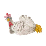 Maxbell Good Morning Chicken Statue Chicken Sculpture for Living Room Entrance Patio Hen