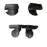 Maxbell 2 Pieces Suitcase Wheels 360° Rotating Swivel Wheels for Trolley Bag Lockbox