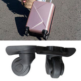 Maxbell 2 Pieces Suitcase Wheels 360° Rotating Swivel Wheels for Trolley Bag Lockbox