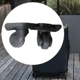 Maxbell 2 Pieces Suitcase Wheels 360° Rotating Swivel Wheels for Trolley Bag Lockbox