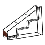 Maxbell Coffee Syrup Rack Display for dressing Shelf Black Easily Install Organizer Trapezoidal 3 Grids