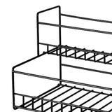 Maxbell Coffee Syrup Rack Display for dressing Shelf Black Easily Install Organizer Double Tier Bold