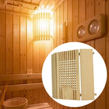 Maxbell Wood Lamp Shade Sauna Accessories Simple Installation Light Protective Cover