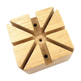 Maxbell Watch Band Holder Wooden with Holes for Repair Link Adjustment Removing Pins