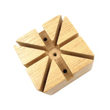Maxbell Watch Band Holder Wooden with Holes for Repair Link Adjustment Removing Pins