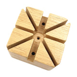 Maxbell Watch Band Holder Wooden with Holes for Repair Link Adjustment Removing Pins