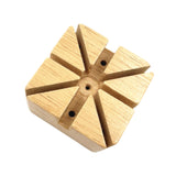 Maxbell Watch Band Holder Wooden with Holes for Repair Link Adjustment Removing Pins