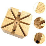 Maxbell Watch Band Holder Wooden with Holes for Repair Link Adjustment Removing Pins