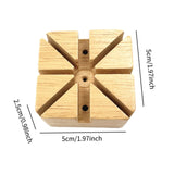 Maxbell Watch Band Holder Wooden with Holes for Repair Link Adjustment Removing Pins