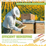 Maxbell 3x Bee Hive Tools Bee Hive Brush Wooden Handle Beekeeping Supplies Equipment